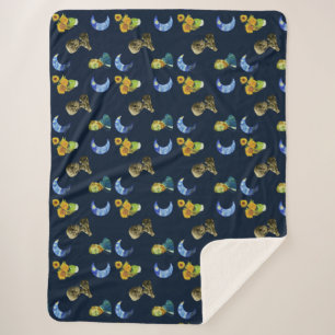 Van Gogh patroon Sherpa Deken