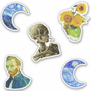 Van Gogh patroon Sticker