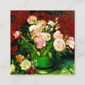 Van Gogh Peonies en Rozen Informatiekaartje (Voorkant)