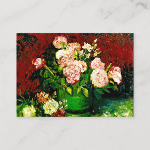 Van Gogh Peonies en Rozen Informatiekaartje