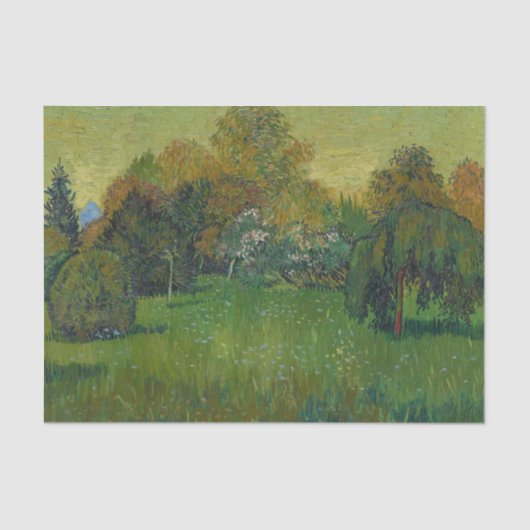 Van Gogh Poets Garden Painting Tissuepapier (Voorkant)