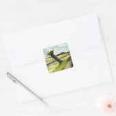 Van Gogh - Pollard Willow Vierkante Sticker (Envelop)