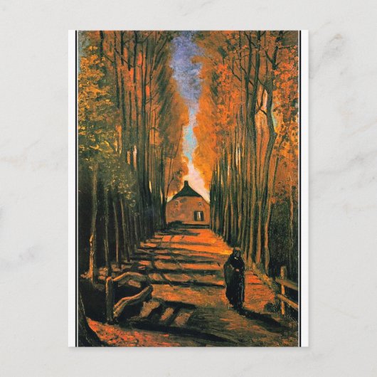 Van Gogh - Poplars in het najaar Briefkaart (Voorkant)