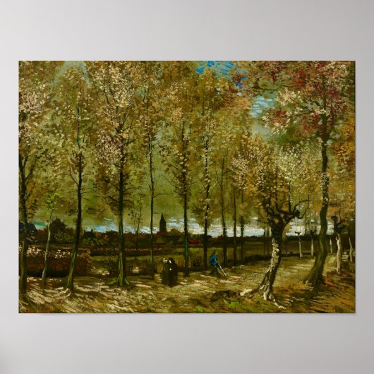 Van Gogh Poplars Near Nuenen Landscape  Poster (Voorkant)