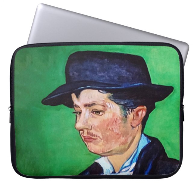 Van Gogh Portrait van Armand Roulin Laptop Sleeve (Voorkant)