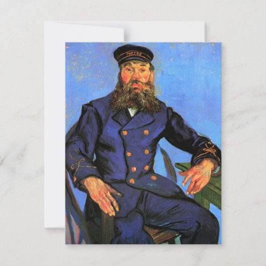 Van Gogh, Portret van de postbode Joseph Roulin (Voorkant)