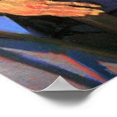 Van Gogh, portret van de postman Joseph Roulin Poster (Hoek)