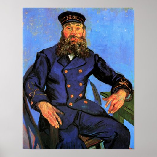 Van Gogh, portret van de postman Joseph Roulin Poster (Voorkant)