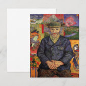 Van Gogh, portret van Père Tanguy,  kunst (Voorkant / Achterkant)