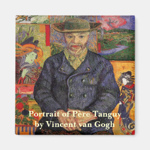 Van Gogh, portret van Père Tanguy,  kunst Magneet