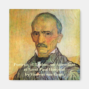 Van Gogh Portret van Trabuc, Vintage Impressionism Magneet