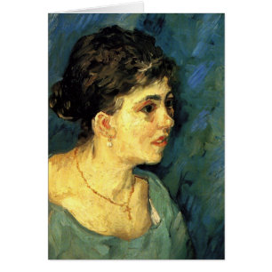 Van Gogh, Portret van vrouw in het blauw, Vintage