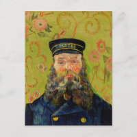 Van Gogh Postman. Portret impressionisme kunst