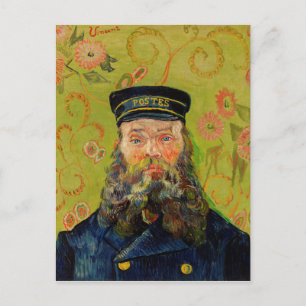Van Gogh Postman. Portret impressionisme kunst Briefkaart