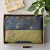 Van Gogh Postman. Portret impressionisme kunst Tissuepapier (Geschenk)