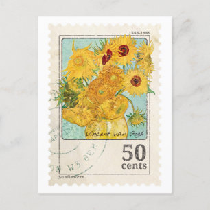  Van Gogh postzegel Briefkaart
