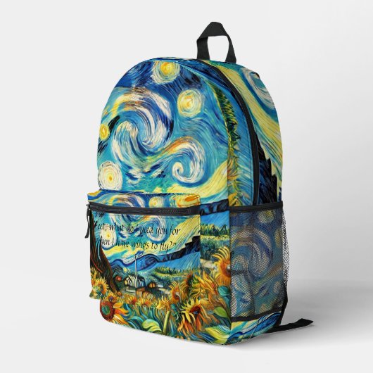 Van Gogh Print Cut Sac à coudre - Artiste (Coin arrière droit)