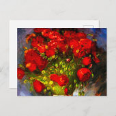 Van Gogh Red Poppies Briefkaart (Voorkant / Achterkant)