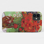 Van Gogh Red Poppies en Daisies iPhone Case (Achterkant (horizontaal))