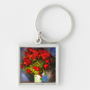 Van Gogh Red Poppies Sleutelhanger