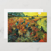 Van Gogh Red Vineyards à Arles Carte postale (Devant / Derrière)