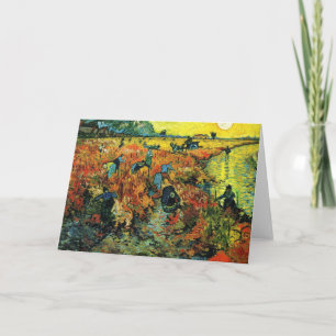 Van Gogh Red Vineyards in het Wenskaart Arles Kaart