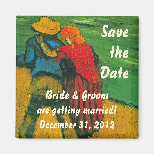 Van Gogh redt de Datum! Twee luiken Magneet (Voorkant)