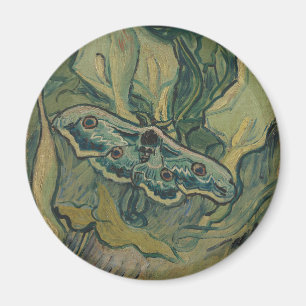 Van Gogh Reuzenpauwvlinder Vintage Natuur KunstVan Magneet