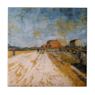 Van Gogh Road die langs de Parijse ramee rijdt Tegeltje