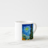 Van Gogh Road met Cypress en Star Espresso Kop (Voorkant rechts)