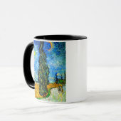 Van Gogh Road met Cypress en Star Mok (Voorkant links)