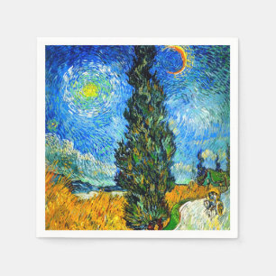 Van Gogh Road met Cypress en Star Servet