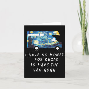 Van Gogh Road Trip T Shirt Funny Caravan Camping T Kaart
