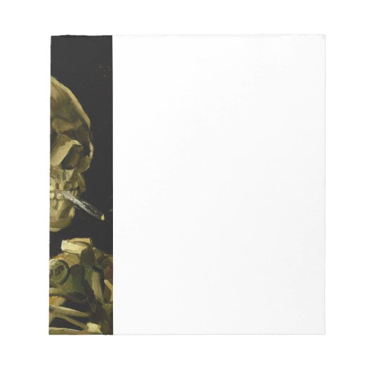 Van Gogh Roken Skelet Notitieblok (Voorkant)