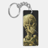 Van Gogh Roken Skelet Sleutelhanger (Voorkant Links)
