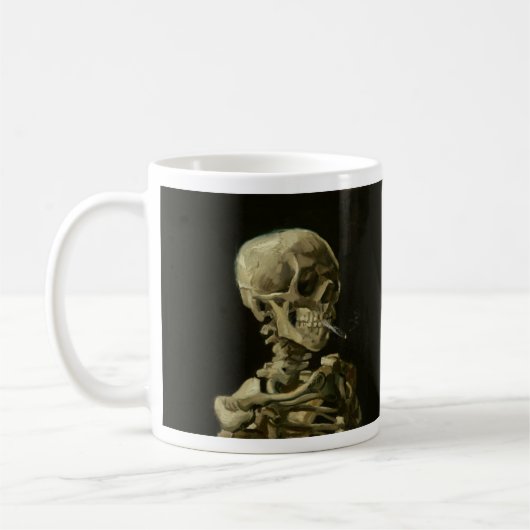 Van Gogh Roking Skeleton Coffee Mok (Links)