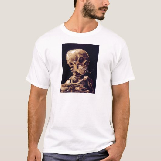 Van Gogh Roking Skull T-shirt (Voorkant)