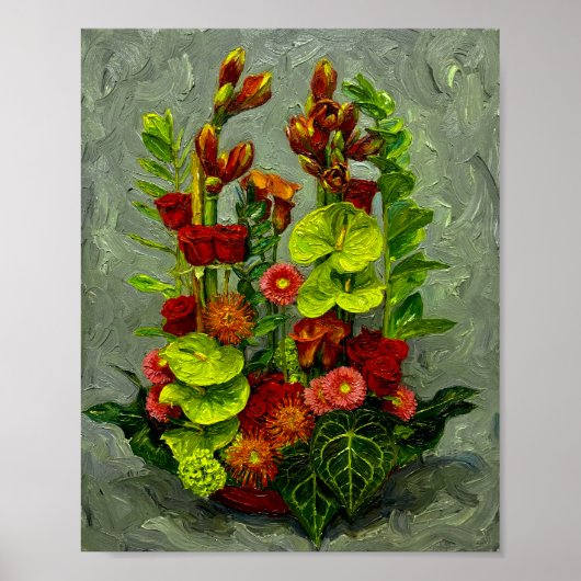 Van Gogh Roses and Other Flowers Poster (Voorkant)