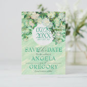 Van Gogh Roses Save The Wedding Date Invitation (Debout devant)