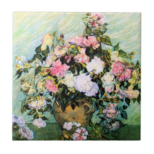 Van Gogh Roses Tile Tegeltje