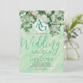 Van Gogh Roses Wedding Invitation (Debout devant)