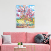 Van Gogh - Roze Perenbomen Canvasprint Canvas Afdruk (Insitu (Woonkamer))