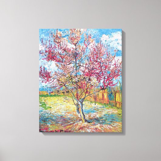 Van Gogh - Roze Perenbomen Canvasprint Canvas Afdruk (Voorkant)