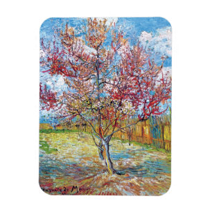 Van Gogh - Roze Perzikbomen Magneet
