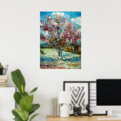 Van Gogh - Roze Perzikbomen Poster (Thuiskantoor)