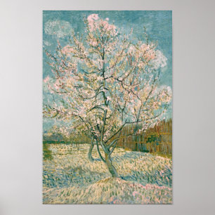 Van Gogh Roze Perzikboom in bloesem (F404) Poster