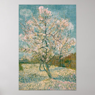 Van Gogh Roze Perzikboom in bloesem (F404) Poster