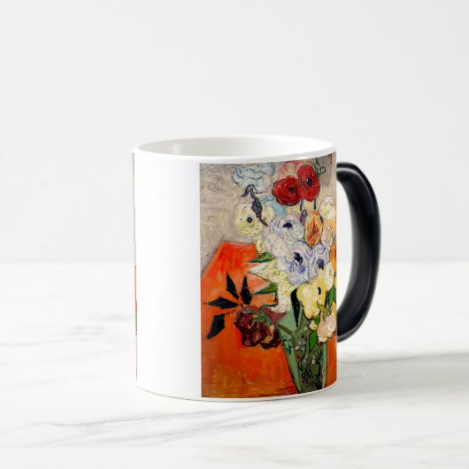Van Gogh Rozen en Anemones Magische Mok (Voorkant rechts)