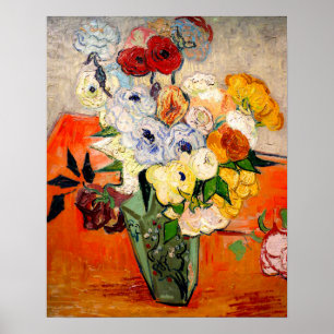 Van Gogh Rozen en Anemones Poster