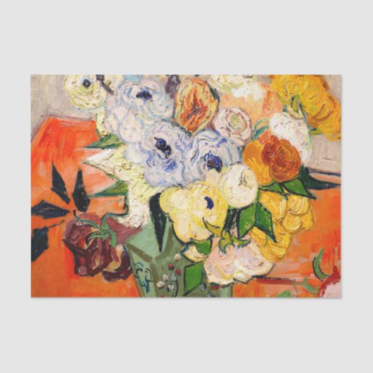 Van Gogh Rozen en Anemones Tissuepapier (Voorkant)